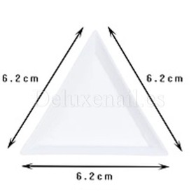 Triángulo de plástico para piedras y decoración, 1ud