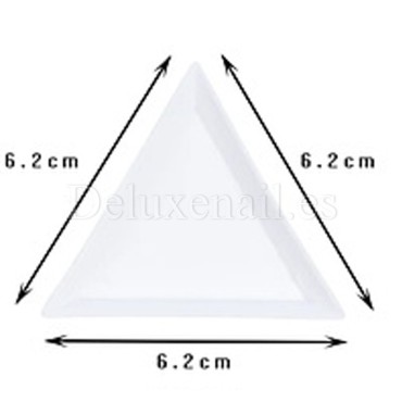 Triángulo de plástico para piedras y decoración, 1ud