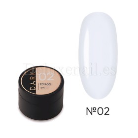 Gel constructor Dark Iron Gel 02, Blanco, 15 ml