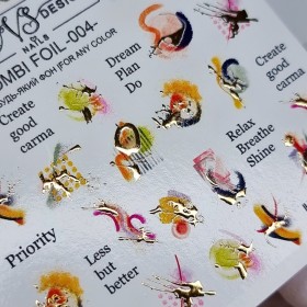 Pegatina al agua Combi Foil 004 VS