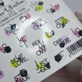 Pegatina al agua Combi Foil 039 VS