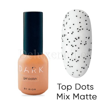 Top Mate sin pegajosidad Dots Mix Matte Dark, 8 ml