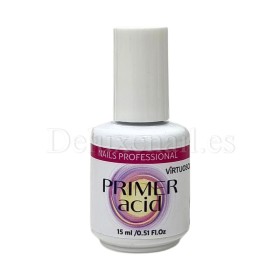 Primer de ácido Virtuoso, Líquido para desgrasar uña profundamente y mejorar adherencia con el producto, 15 ml