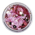 Lentejuelas con potal Mix 38, Rosa violeta, Diferentes tamaños
