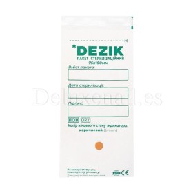 Bolsas de esterilización Dezik, 75x150 mm, 100 uds, auto sellantes, color blanco