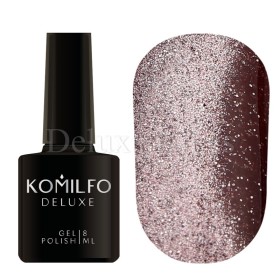 Esmalte permanente Ojo de gato Reflectante 002 Fairytale Komilfo, Oro rosado, 8 ml