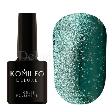 Esmalte permanente Ojo de gato Reflectante 006 Fairytale Komilfo, Turquesa, 8 ml