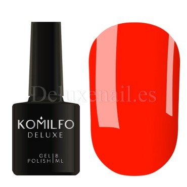 Esmalte Permanente N005 Komilfo, Rojo neón, 8 ml