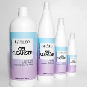 Gel Cleanser Komilfo - Liquido para eliminar pegajosidad y limpiar pinceles, 1000 ml
