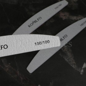 Lima media luna Komilfo, 100/100 Grit