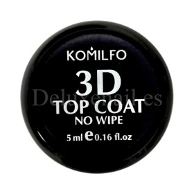 Top sin pegajosidad Komilfo 3D Top Gel No-Wipe, 5ml.