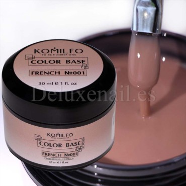 Color Base French 001 sin pincel Komilfo, Beige, 30 ml