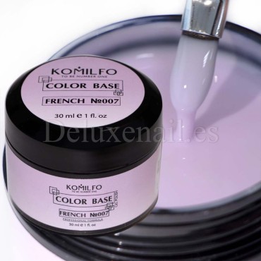 Color Base French 007 sin pincel Komilfo, Rosa Lechoso, 30 ml