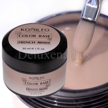 Color Base French 009 sin pincel Komilfo, Beige Claro, 30 ml