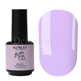 Gel con pincel Komilfo Bottle gel Violet, Violeta, 15 ml