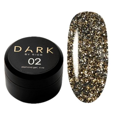 Pintura de gel Dark Diamond Gel 002, Dorado Claro, 4 ml