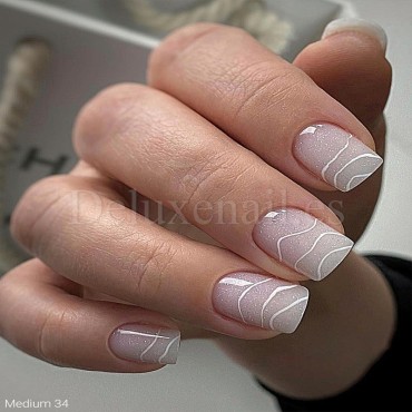 Gel constructor Dark Medium Gel 34, Blanco con micro brillo, 15 ml