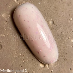 Gel Medium Potal Gel 02 Dark, Rosa Lechoso con foil rosa, 15 ml