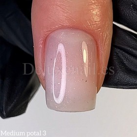 Gel Medium Potal Gel 03 Dark, Blanco Lechoso con foil dorado fino, 15 ml