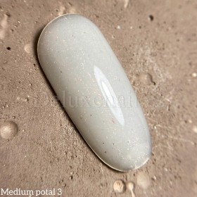 Gel Medium Potal Gel 03 Dark, Blanco Lechoso con foil dorado fino, 15 ml