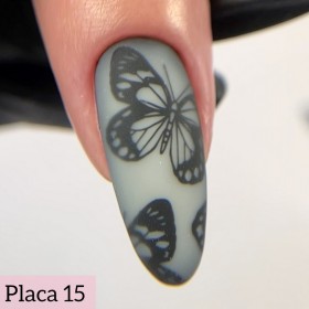 Placa Pequeña 15 Dark