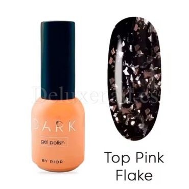 Top Pink Flake Dark, Transparente con foil rosa, 10 ml