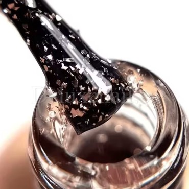 Top Pink Flake Dark, Transparente con foil rosa, 10 ml