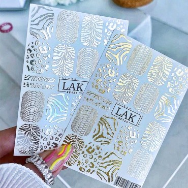 Pegatina al agua con foil F126 Lak