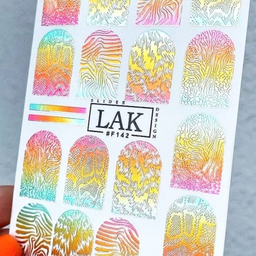 Pegatina al agua con foil F142 Lak