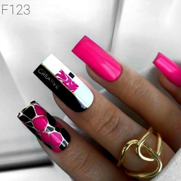 Pegatina al agua con foil F123 Lak