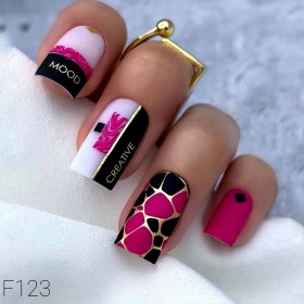 Pegatina al agua con foil F123 Lak