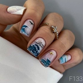 Pegatina al agua con foil F133 Lak