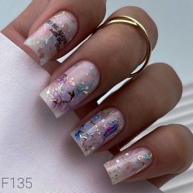 Pegatina al agua con foil F135 Lak