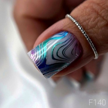 Pegatina al agua con foil F140 Lak