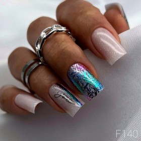 Pegatina al agua con foil F140 Lak