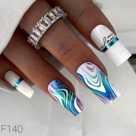 Pegatina al agua con foil F140 Lak