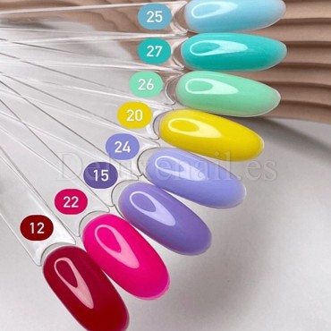 Gel constructor Dark Medium Gel 25, Turquesa, 15 ml