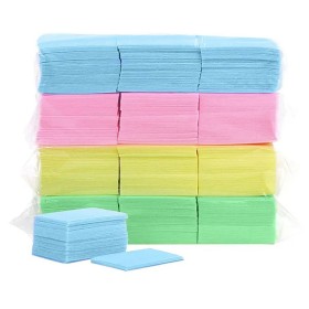 Toallitas densas sin pelusa 6x4, verde, 500 uds (0,47€/100 uds)