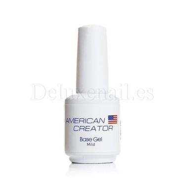 Base Gel Mild AMERICAN CREATOR, base elástica, transparente, 15 ml