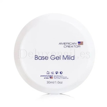 Base Gel Mild American Creator, Base Elástica (Prebase), Transparente, 30 ml