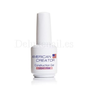 Gel Constructor Light Pink American Creator, Base Rígida, Rosa, 15 ml