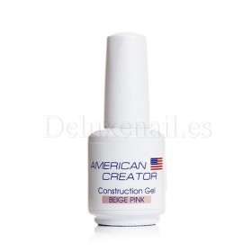 Construction Gel Beige Pink AMERICAN CREATOR, base rigida camuflaje beige, 15 ml