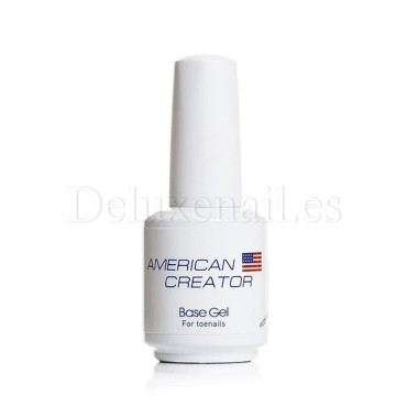 Base Gel for Toe Nails AMERICAN CREATOR, base elástica para pedicura, transparente, 15 ml