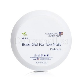 Base Gel for Toe Nails AMERICAN CREATOR, base elástica para pedicura, transparente, 30 ml