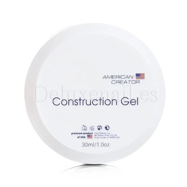 Construction Gel AMERICAN CREATOR, base rigida transparente, 30 ml
