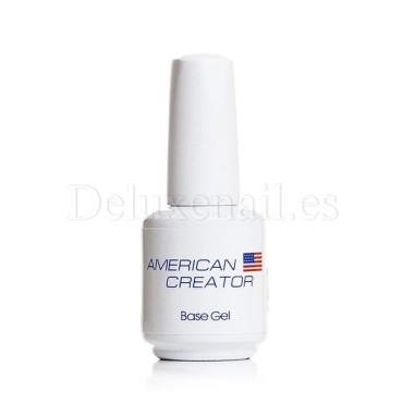 Base Gel AMERICAN CREATOR, base elástica, transparente, 15 ml