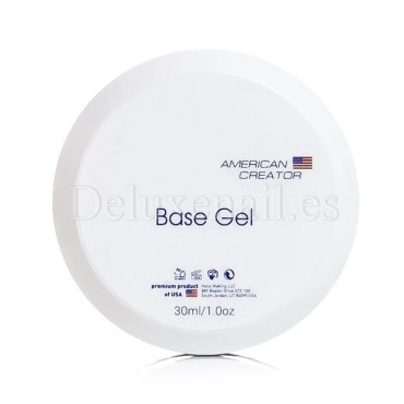 Base Gel AMERICAN CREATOR, base elástica, transparente, 30 ml
