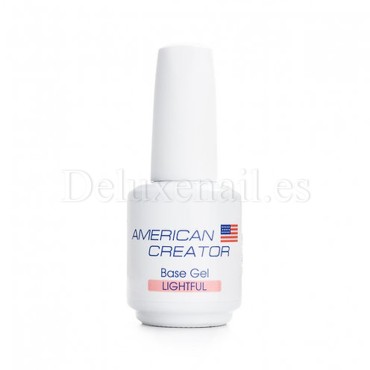 Base Gel Lightful AMERICAN CREATOR, base camuflaje, rosa, 15 ml