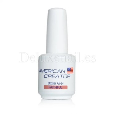 Base Gel Faithtful AMERICAN CREATOR, base camuflaje, rosa, 15 ml