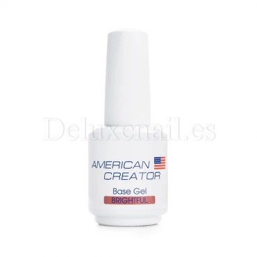 Base Gel Brightful AMERICAN CREATOR, base de camuflaje, beige,15 ml